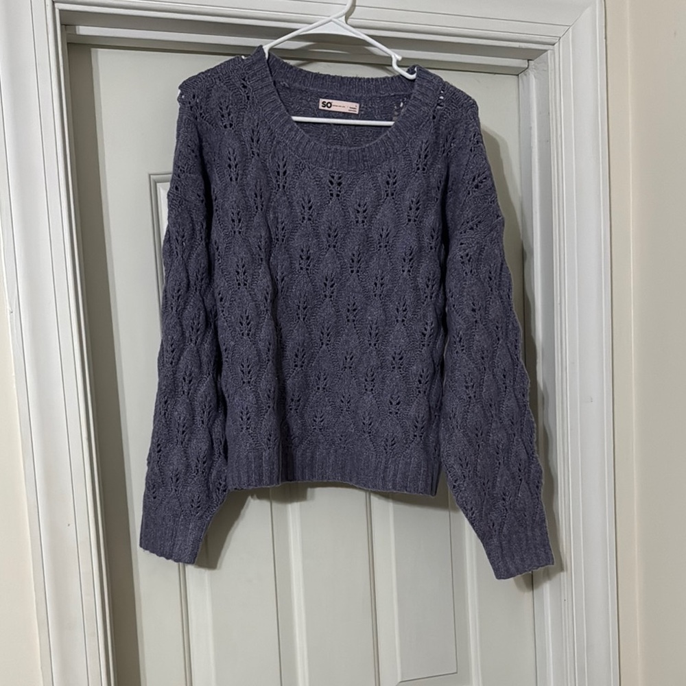Purple sweater!